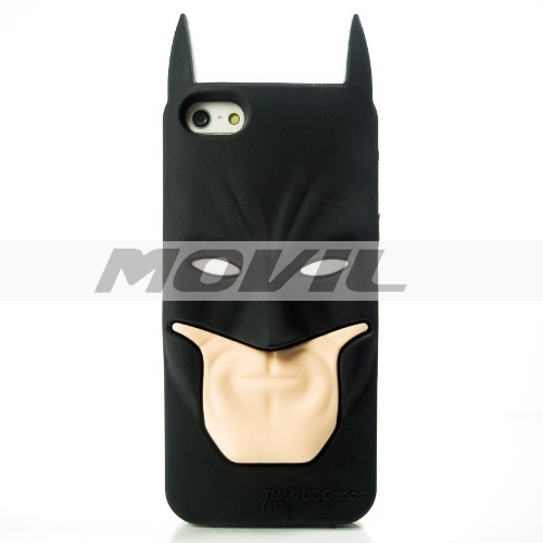 Funda Batman 3d Negra Case Protector Para Iphone 5 5s 5c